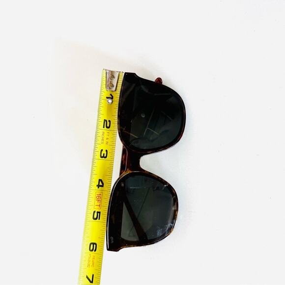 NEW Oversized Square Black Shiny Lens Tortoiseshell Plastic Sunglasses Sunnies main image 7